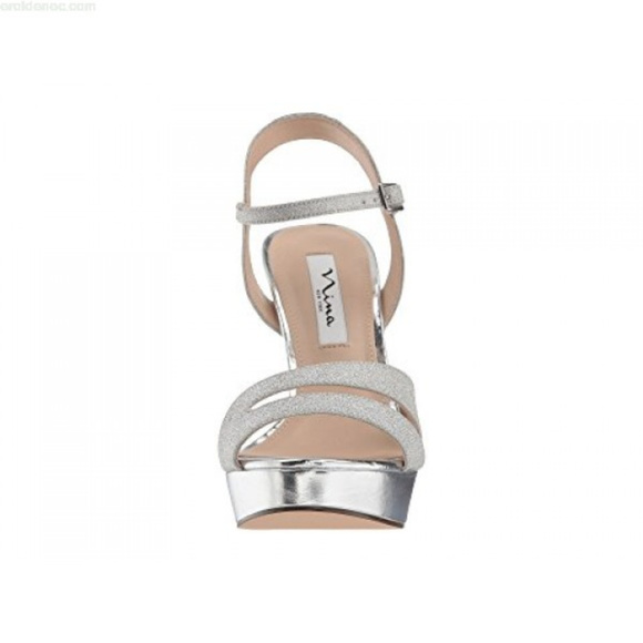 NINA Glitter Platform Heel Sandals - Picture 5 of 5